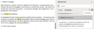 Rechercher - remplacer