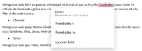 Orthographe : ignorer ou choisir la correction