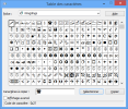 Table-des-caractères : police Wingdings